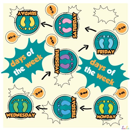 Mata-edukacyjna-dni-tygodnia-DAYS-OF-THE-WEEK Mata edukacyjna DNI TYGODNIA - DAYS OF THE WEEK