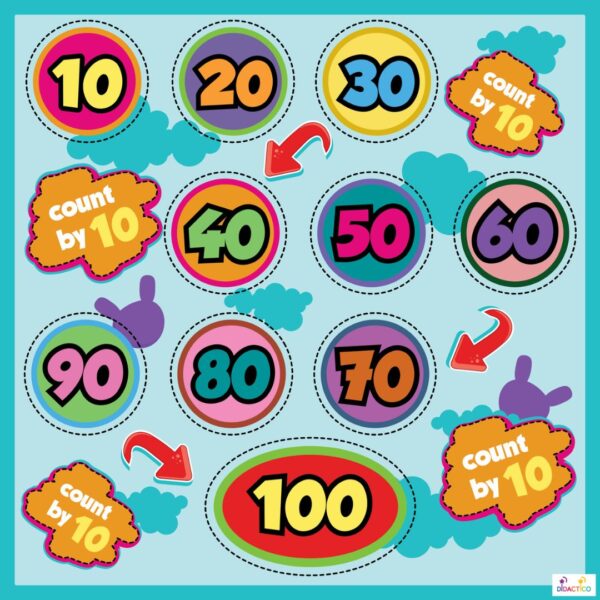 Mata edukacyjna DUŻE LICZBY - BIG NUMBERS