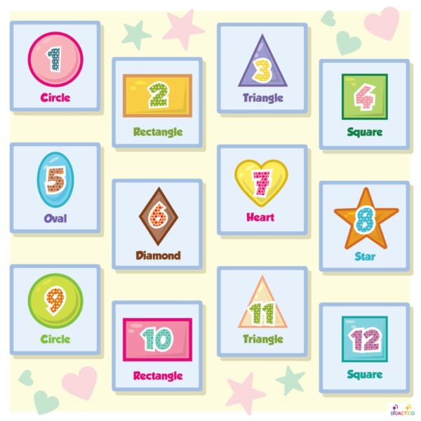 Mata edukacyjna KSZTAŁTY - SHAPES