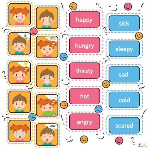 Mata-edukacyjna-uczucia-FEELINGS Mata edukacyjna UCZUCIA - FEELINGS