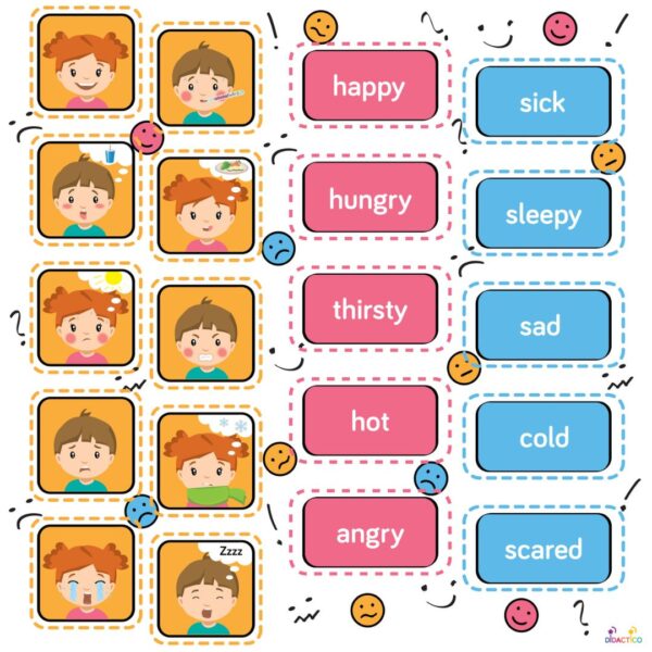 Mata-edukacyjna-uczucia-FEELINGS Mata edukacyjna UCZUCIA - FEELINGS