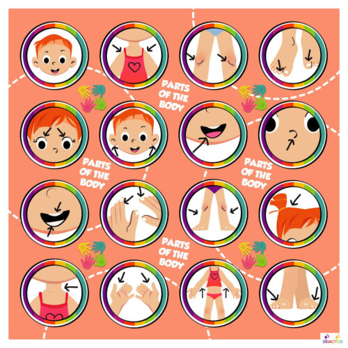 Mata edukacyjna-części-ciała-body-parts Mata edukacyjna - CZĘŚCI CIAŁA - BODY PARTS