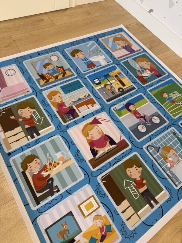 Mata edukacyjna CODZIENNE CZYNNOŚCI-DAILY ROUTINES(2) Mata edukacyjna CODZIENNE CZYNNOŚCI – DAILY ROUTINES