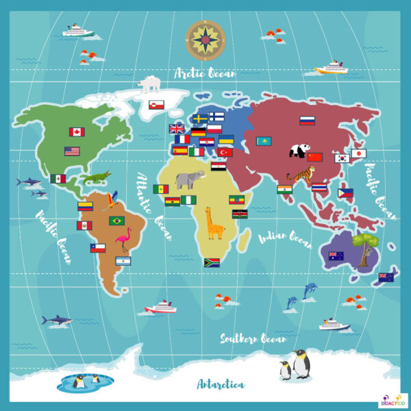 Mata edukacyjna Poznajemy Świat - Discover the World Mata edukacyjna Poznajemy Świat - Discover the World