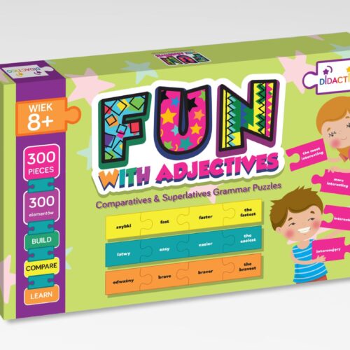 Puzzle edukacyjne Didactico Fun with Adjectives – Comparatives & Superlatives(1) Puzzle edukacyjne Didactico Fun with Adjectives – Comparatives & Superlatives
