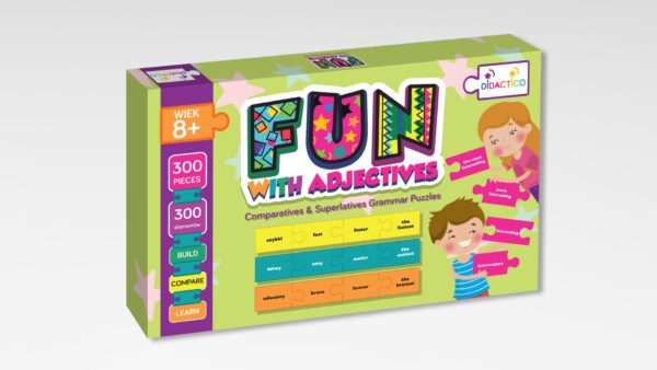 Puzzle edukacyjne Didactico Fun with Adjectives – Comparatives & Superlatives(1) Puzzle edukacyjne Didactico Fun with Adjectives – Comparatives & Superlatives