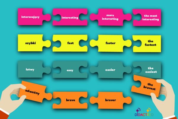 Puzzle edukacyjne Didactico Fun with Adjectives – Comparatives & Superlatives(2) Puzzle edukacyjne Didactico Fun with Adjectives – Comparatives & Superlatives