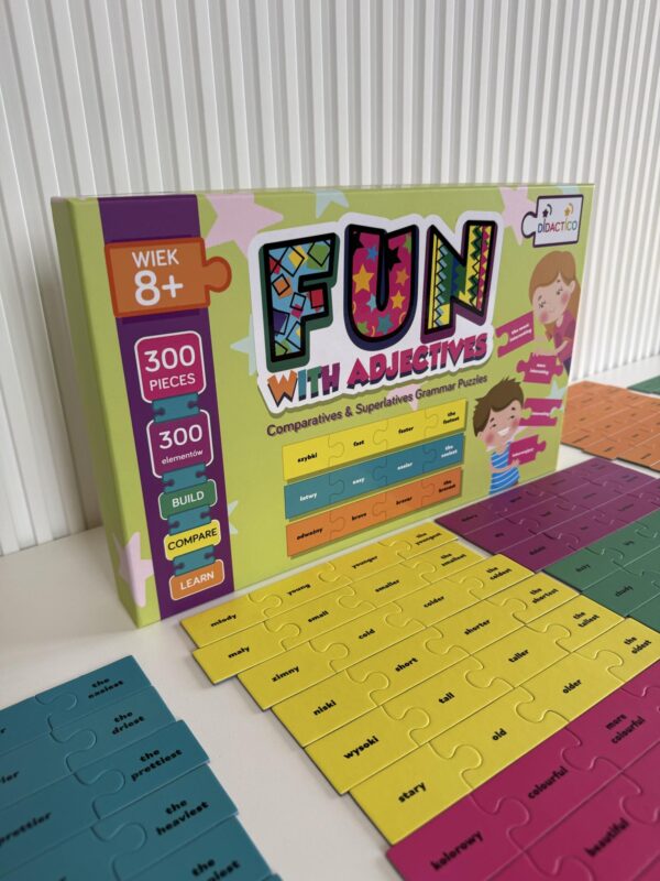 Puzzle edukacyjne Didactico Fun with Adjectives – Comparatives & Superlatives(5) Puzzle edukacyjne Didactico Fun with Adjectives – Comparatives & Superlatives